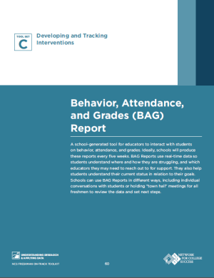 Behavior attendance and grades report high school