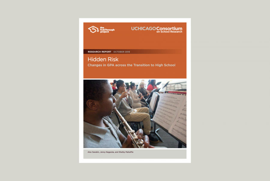 The report cover of Hidden Risk features high school students in a music class.